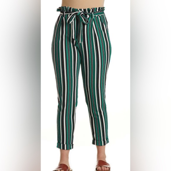 Almost Famous Pants - ALMOST FAMOUS Women's Knit Striped Pants